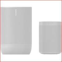 Sonos Move zwart + Sonos One SL zwart