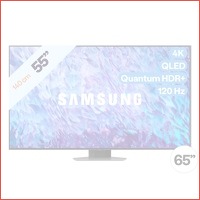 Samsung 4 K QLED TV QE55Q80CATXXN (2023)