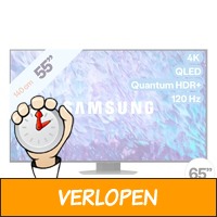 Samsung 4 K QLED TV QE55Q80CATXXN (2023)