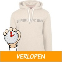 Superdry Hoodie Logo Beige