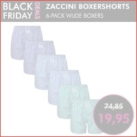 Zaccini wijde boxershorts 6-pack