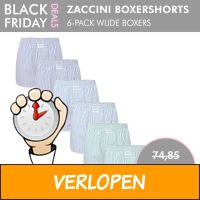 Zaccini wijde boxershorts 6-pack