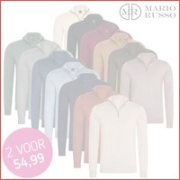 Modieuze zip pullover