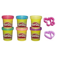 Bekijk de deal van DealDonkey.com 2: Play-Doh Glitter Klei - 6 Potjes