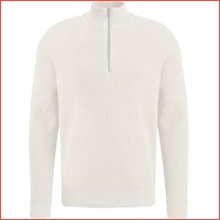 Vanguard Trui Half Zip Beige