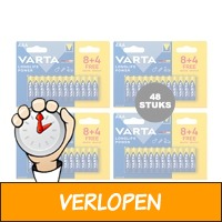 48x Varta batterij Longlife Power AAA