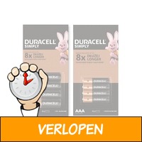 Duracell Simply Batterijen - AA of AAA - 48 stuks