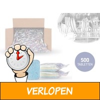 500 Vaatwastabletten - 3 laags - schoonmaak, glans en o..