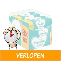 PAMPERS Billendoekjes Sensitive 4x 80 stuks - 640 bille..