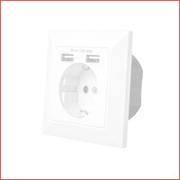 SIL Products - Wandcontactdoos Met 2 USB..