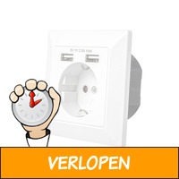 SIL Products - Wandcontactdoos Met 2 USB Poorten - Inbo..