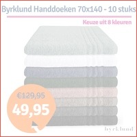 10 x Byrklund handdoek