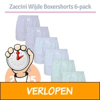 6 x Zaccini wijde boxershort