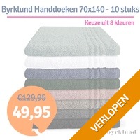 10 x Byrklund handdoek