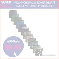 Muchachomalo boxershorts Golden 12-pack