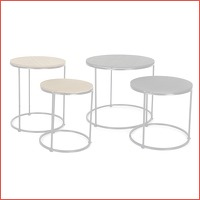 Salontafels - set van 2 ronde salontafel..