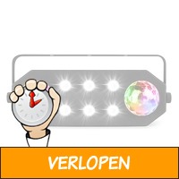 BeamZ StrobeMoon 2-in-1 discolamp met 2x LED moonflower..