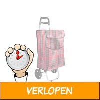 Benson Boodschappentrolley Ruit - 40 L Capaciteit - Ide..