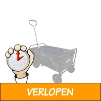 FEDEC Opvouwbare Bolderkar - Tot 75KG - PVC wielen - zw..