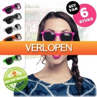 voorHAAR.nl: Set van 6 gekleurde zonnebrillen