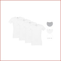 4 x Alan Red Basic T-shirt