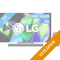 LG OLED65C34LA TV en soundbar
