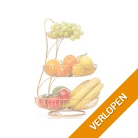 Ynona Fruitschaal - 3 Laags - Goud - Fruitmand