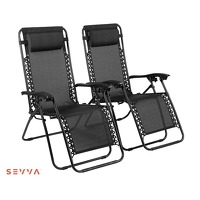 Bekijk de deal van Voordeelvanger.nl: 2 x Sevva Zero Gravity loungestoelen