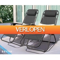 Voordeelvanger.nl: 2 x Sevva Zero Gravity loungestoelen
