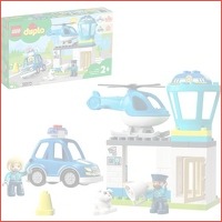 Duplo politiebureau en helikopter