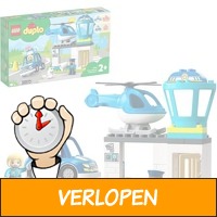 Duplo politiebureau en helikopter