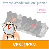 6 paar Xtreme wandelsokken Quarter