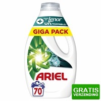 Bekijk de deal van Plein.nl: 4 x Ariel vloeibaar wasmiddel +Touch Van Lenor