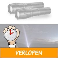 1+1 Gratis Militaire Zaklamp - 1000 meter