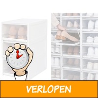 3 Fedec Stapelbare Schoenenorganiser - Schoenen opbergb..