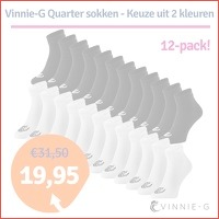 Dagaanbieding Vinnie-G Quartersokken 12-..