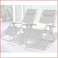 2-pack SEVVA Zero Gravity loungestoelen