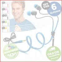 Set van 6 Zipper earphones