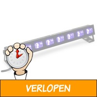 BeamZ BUVW83 LED BAR met 8 UV / warm white LED's - 30W