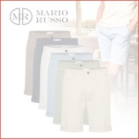 Mario Russo katoenen Chino short