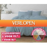 Voordeelvanger.nl: 100% Mousseline katoenen dekbedbedovertrekset