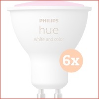 Philips Hue White and Color GU10 6-pack