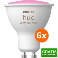 Bekijk de deal van Coolblue.nl 1: Philips Hue White and Color GU10 6-pack