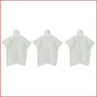 3 Benson Regenponcho's - One size - Groe..