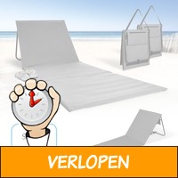 2 x opvouwbare strandmatten met rugleuning