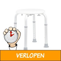 Hi Verstelbare douchekruk - tot 150kg - Anti slip - wit