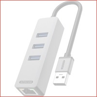 USB-A naar Ethernet + 3 x USB