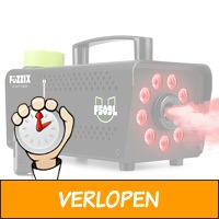 Fuzzix F509 L Party Rookmachine 500 Watt met 9 RGB LEDs..