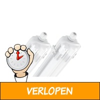 2 x LED's Light armatuur met LED TL-buizen