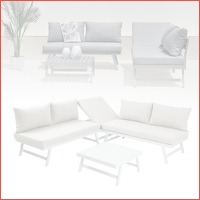 Loungeset Max 3-4 persoons + luxe kussen..